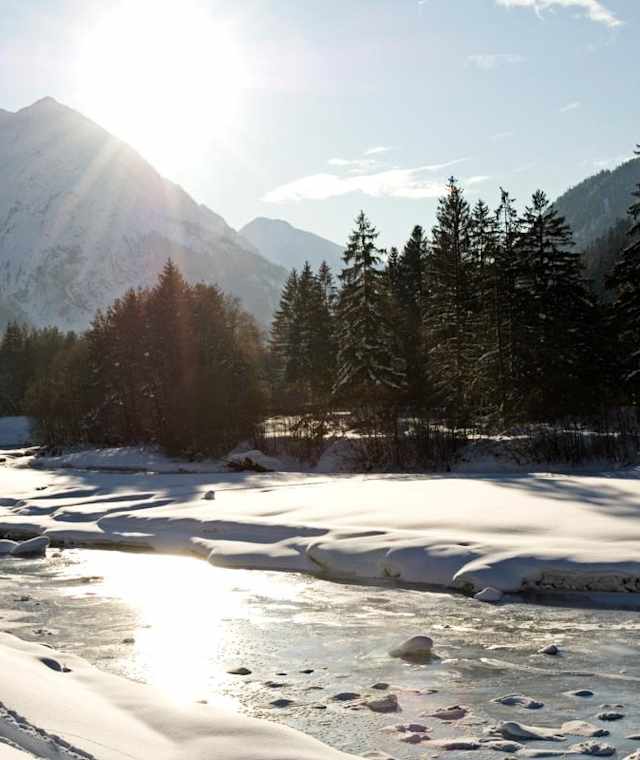 Winterlandschaft Lechtal