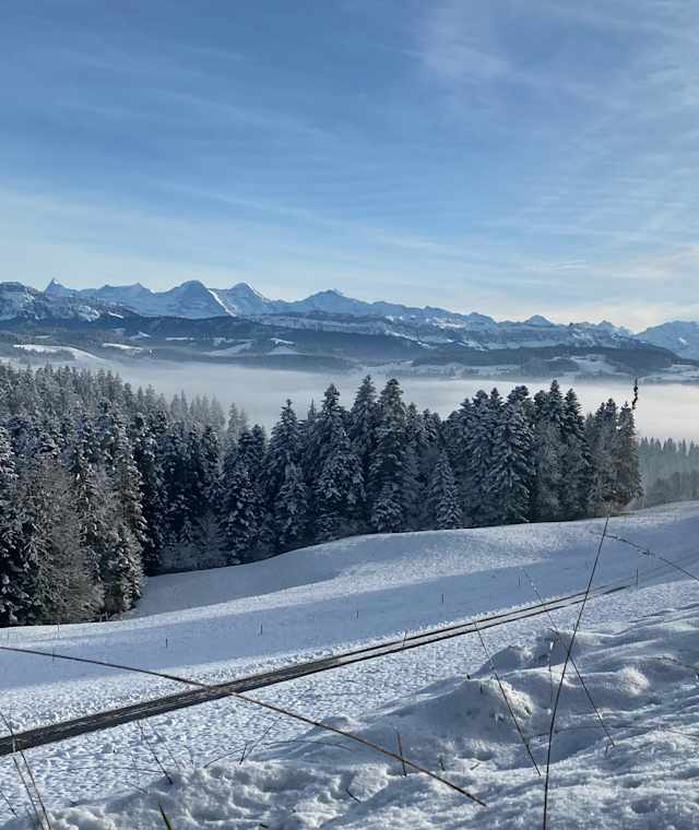 Auf der Winterwanderung zur Blasenfluh