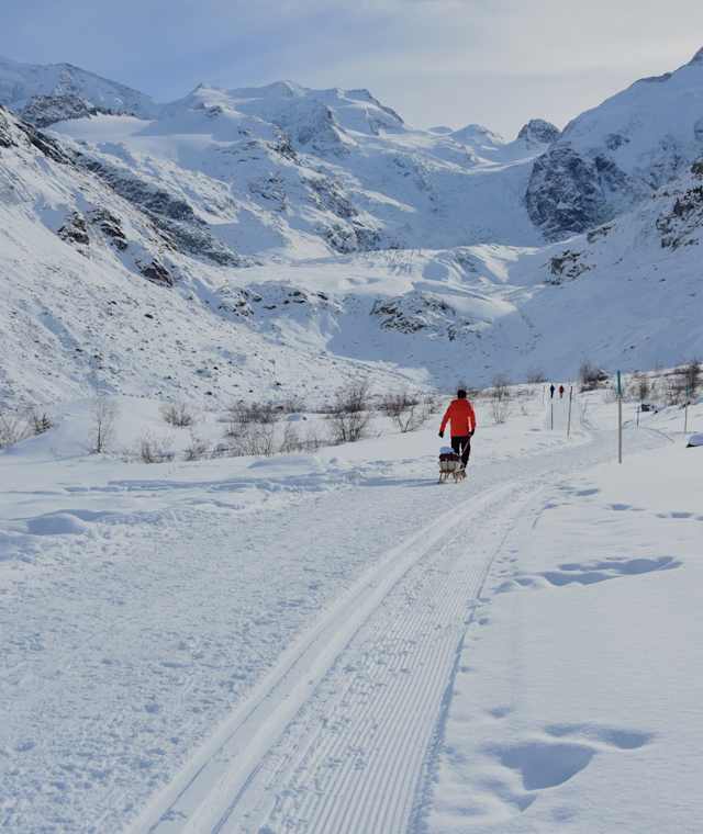 Auf dem Weg zum Morteratsch Gletscher