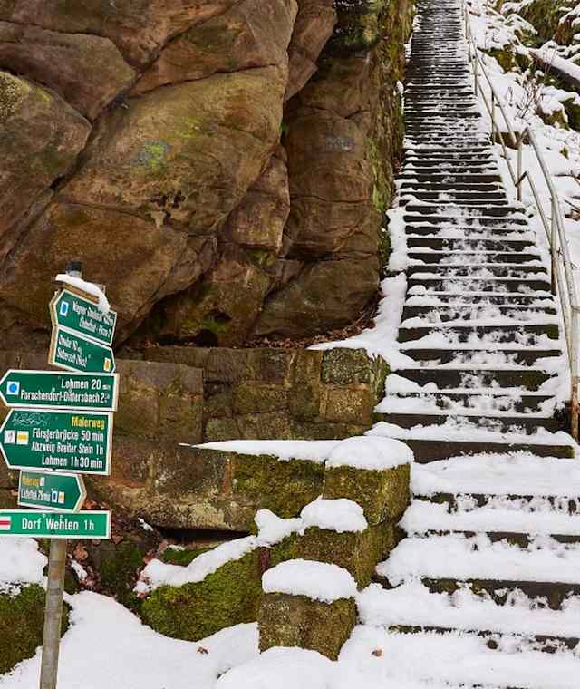 Weg hinaus aus dem Liebethaler Grund