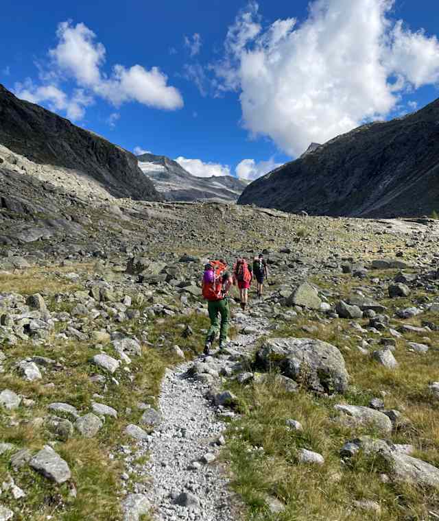Anstieg zur Kürsinger Hütte