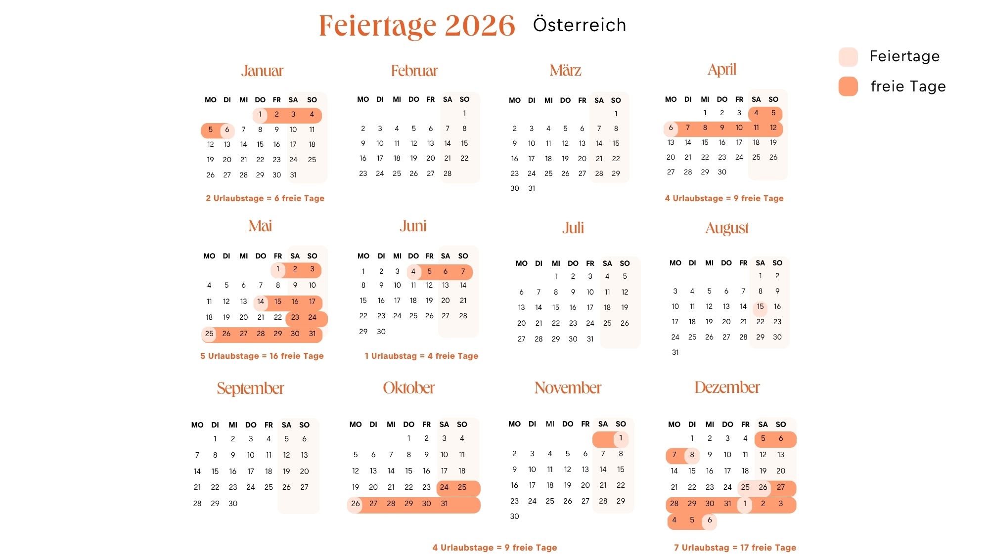 Sonn Feiertage Osterreich 2022 Die Besten Auszeiten Im Jahr