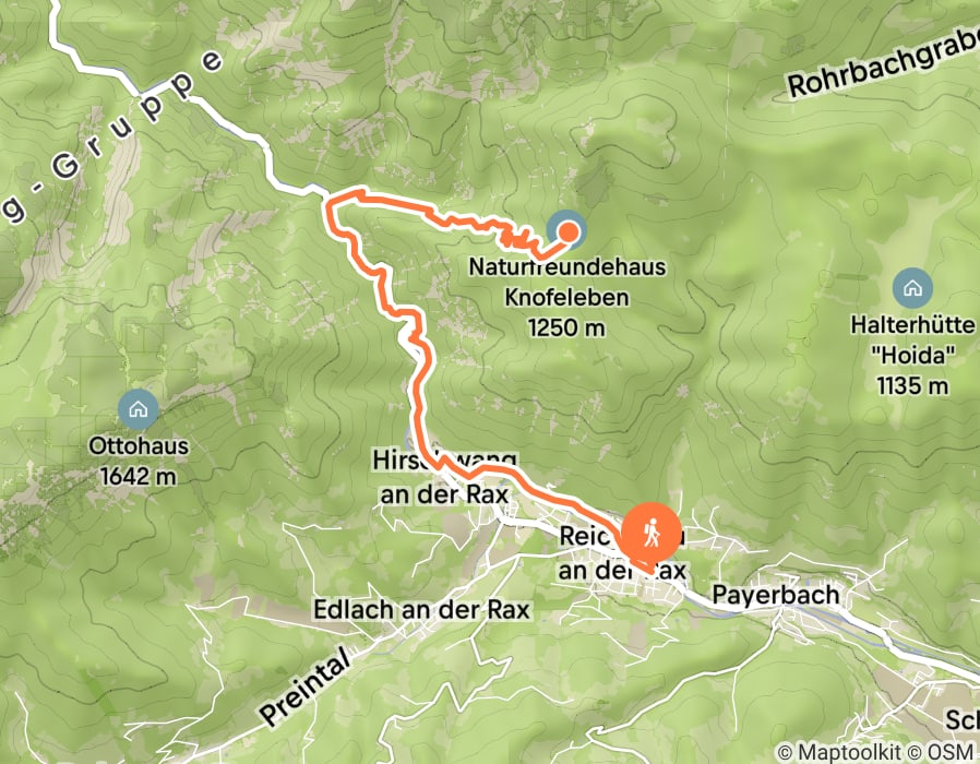 Karte der Tour
