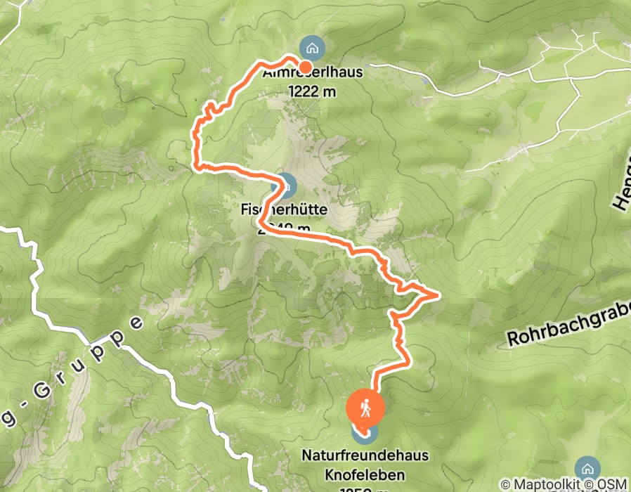 Karte der Tour