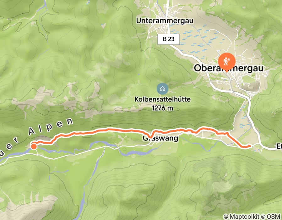 Karte der Tour
