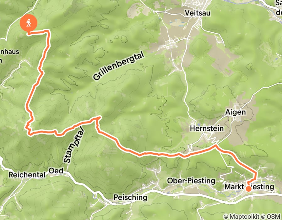 Karte der Tour