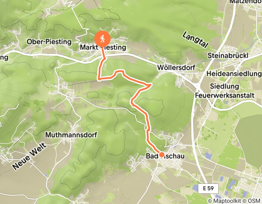 Karte der Tour