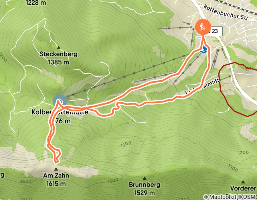Karte der Tour