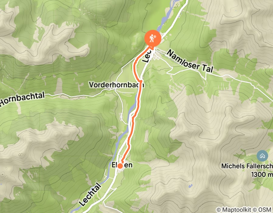 Karte der Tour