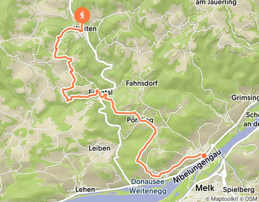 Karte der Tour