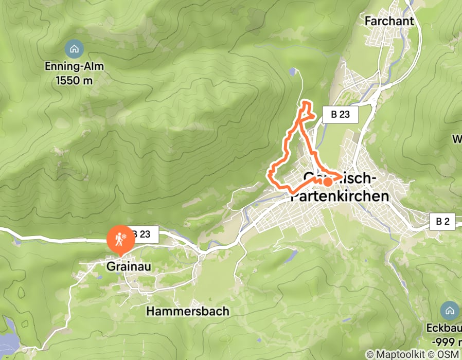 Karte der Tour