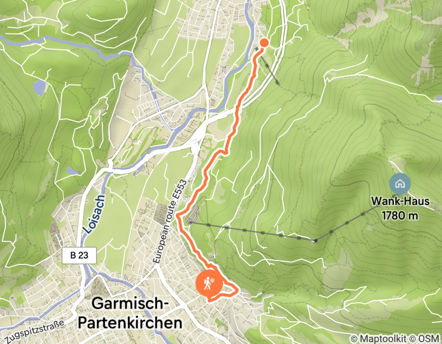 Karte der Tour