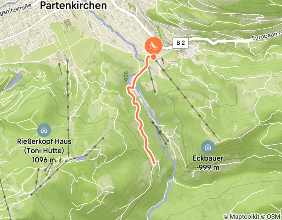 Karte der Tour