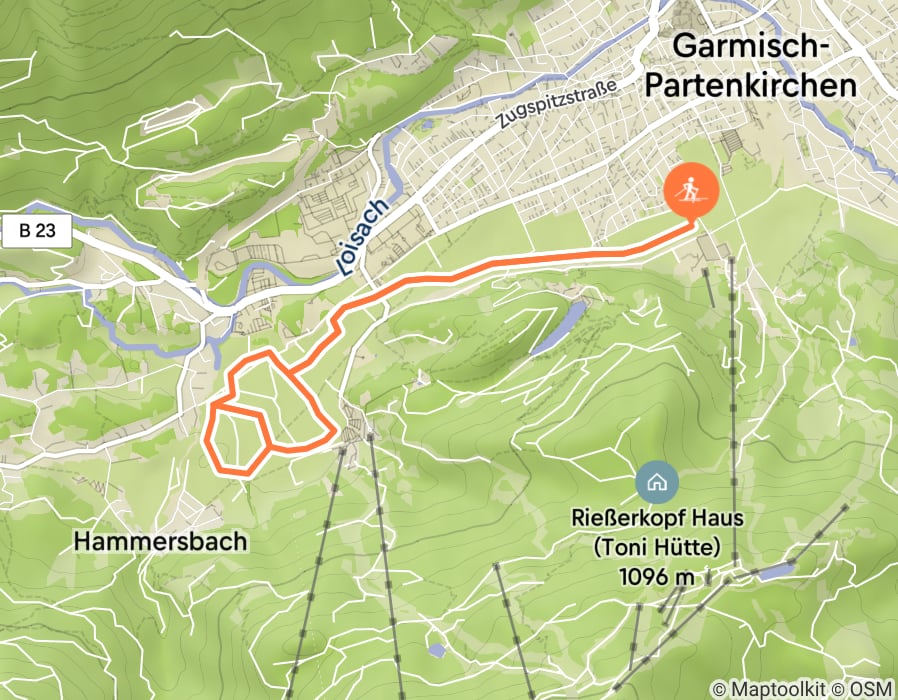 Karte der Tour