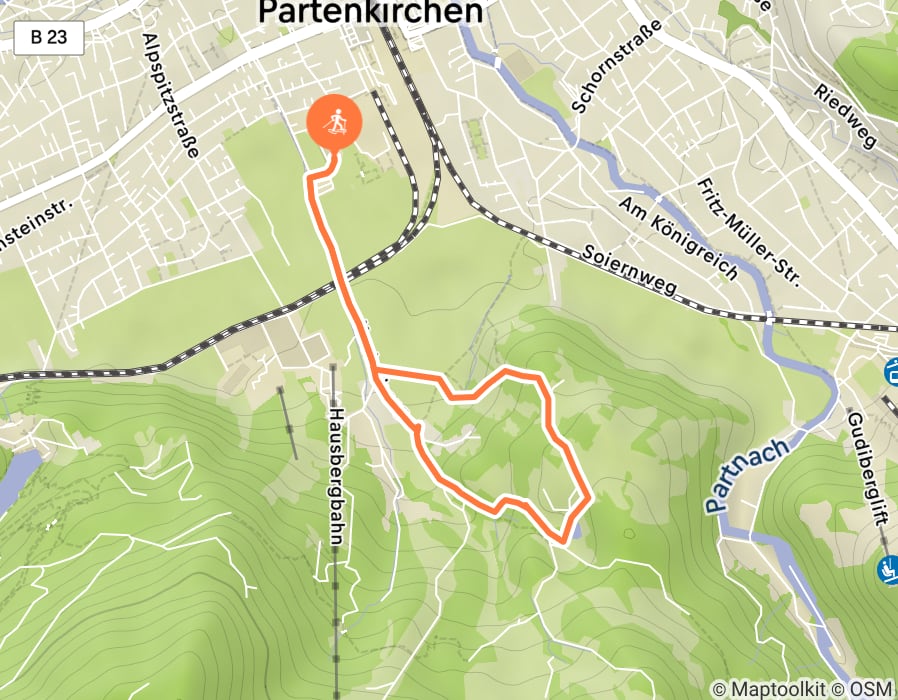 Karte der Tour