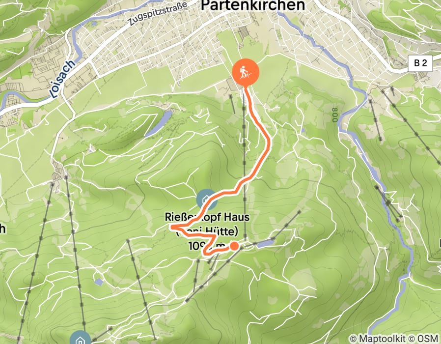 Karte der Tour