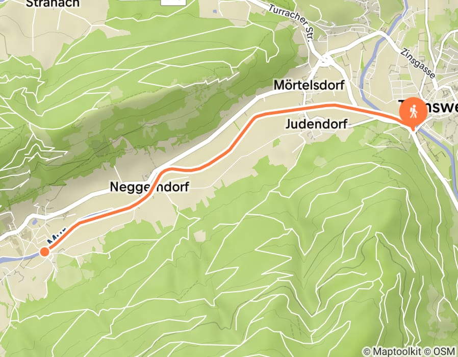 Karte der Tour