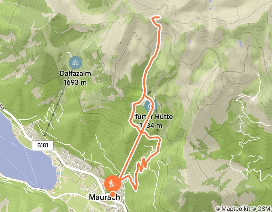 Karte der Tour