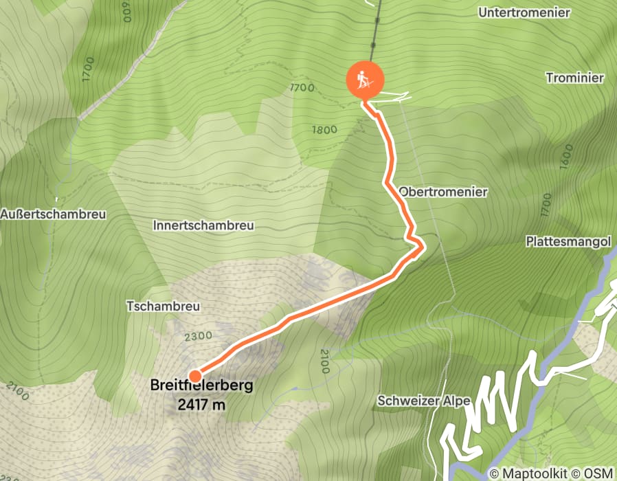 Karte der Tour