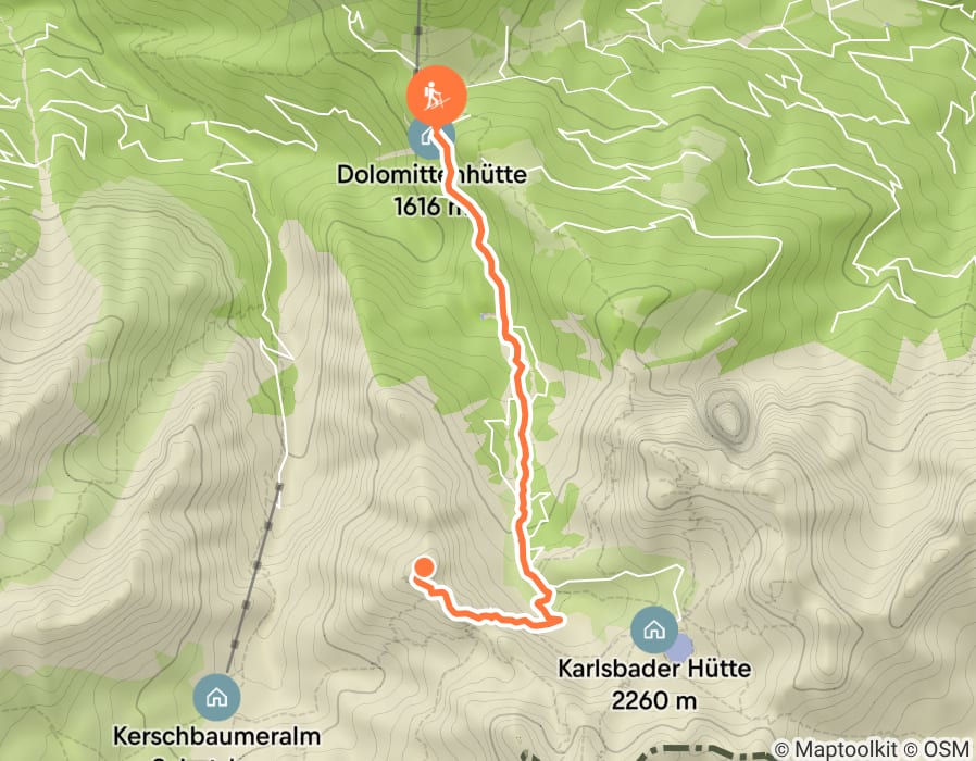 Karte der Tour