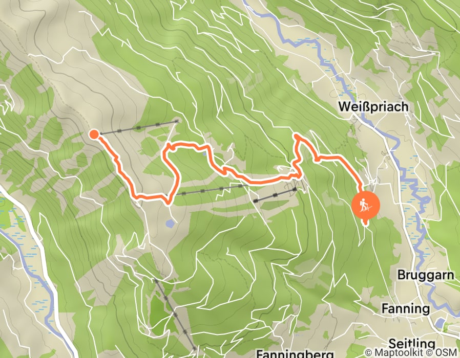 Karte der Tour