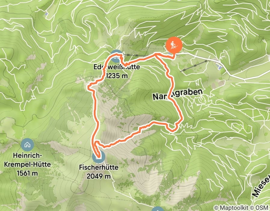 Karte der Tour