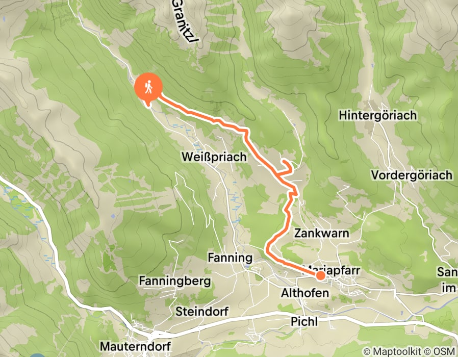 Karte der Tour