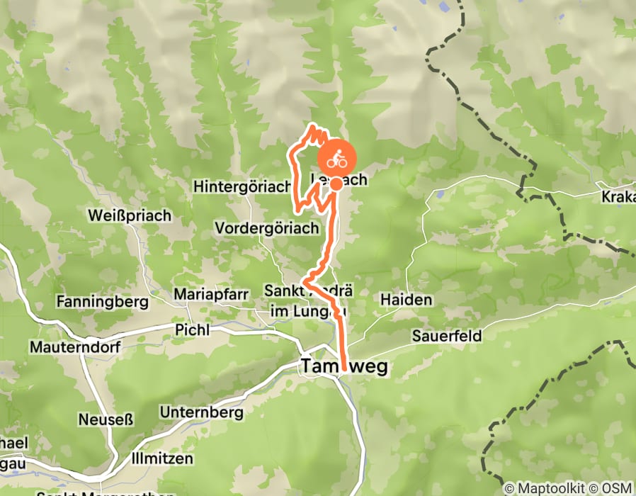 Karte der Tour