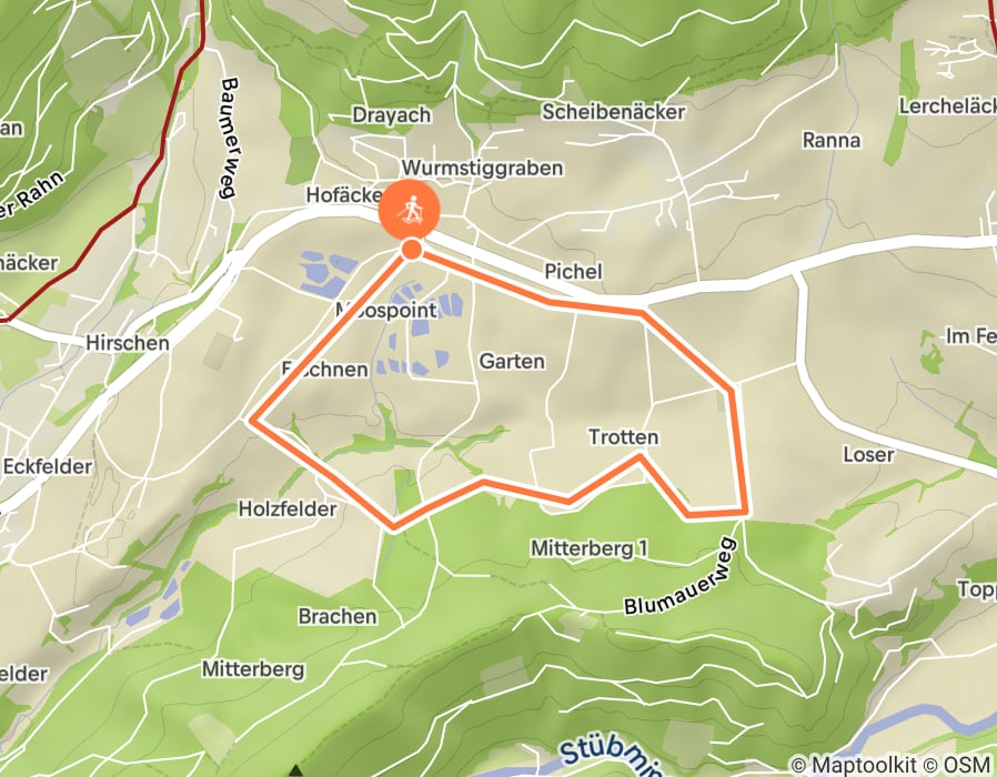 Karte der Tour