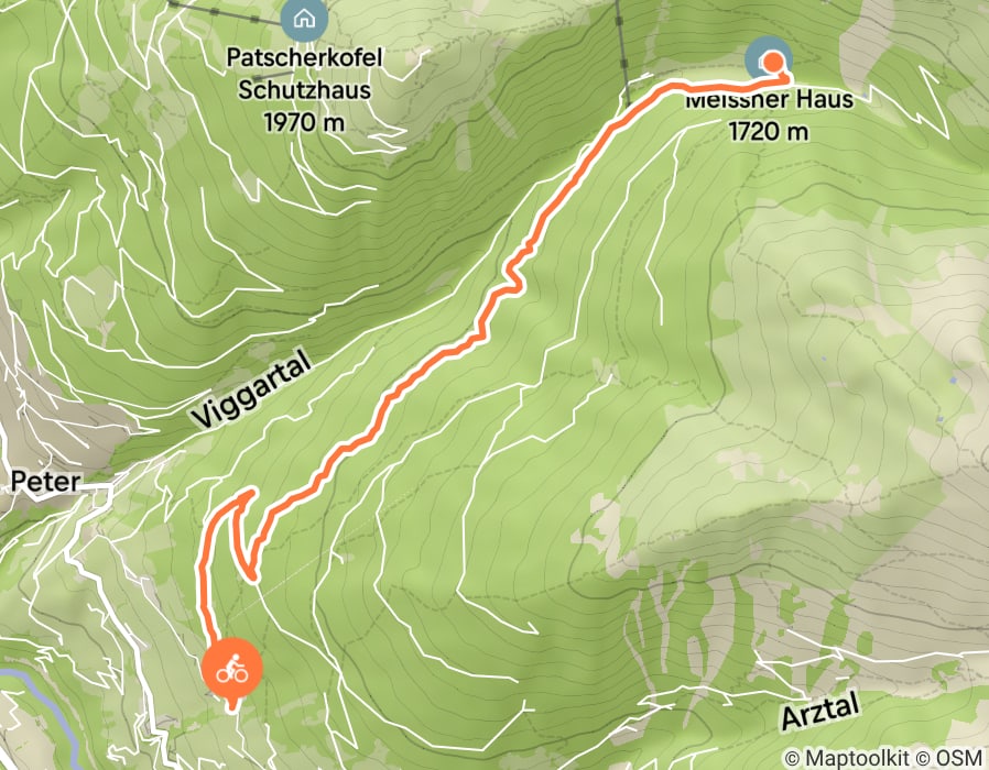 Karte der Tour