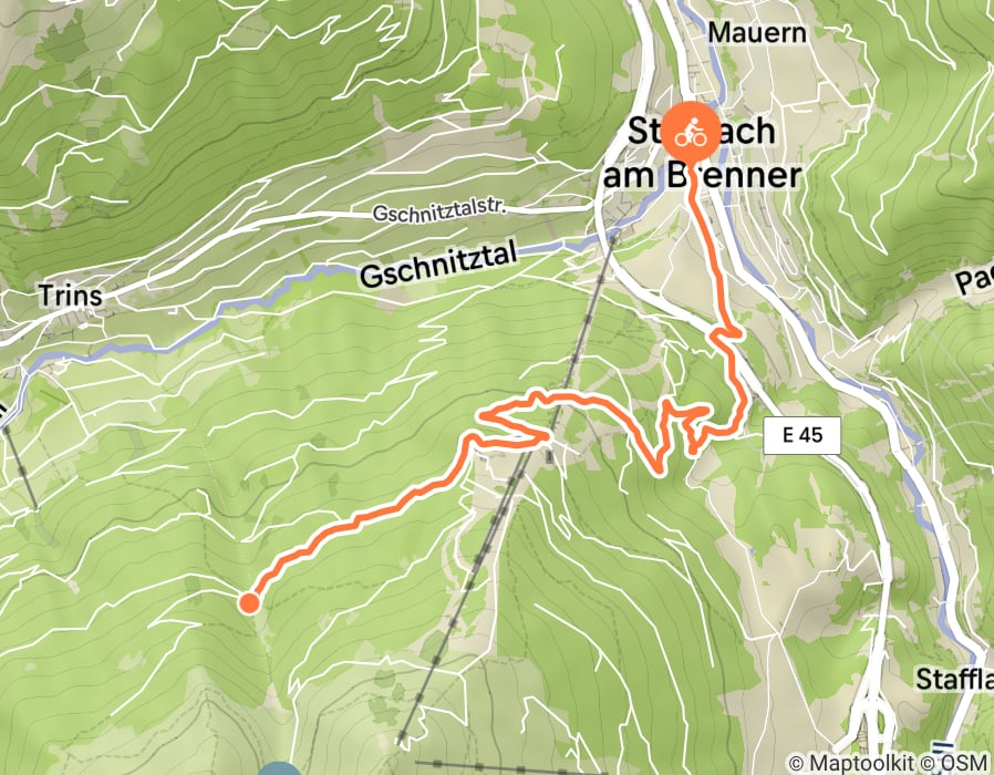 Karte der Tour
