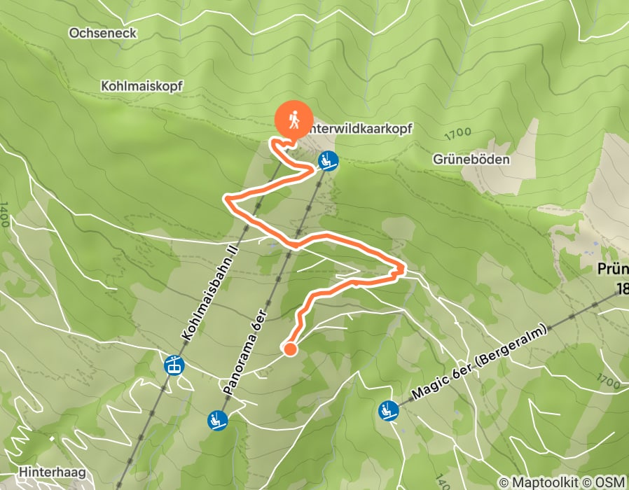 Karte der Tour