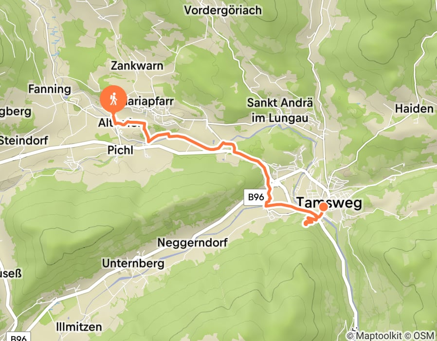 Karte der Tour