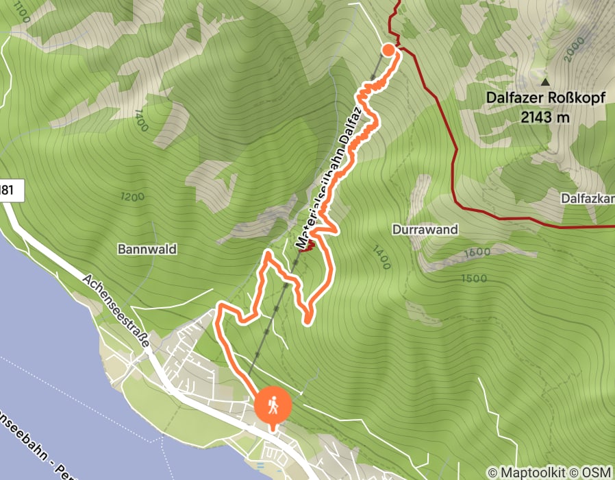 Karte der Tour