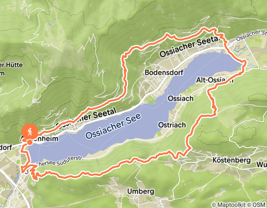 Karte der Tour
