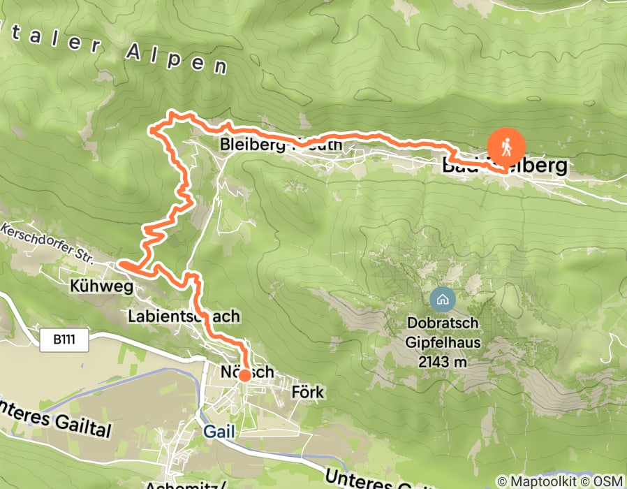Karte der Tour