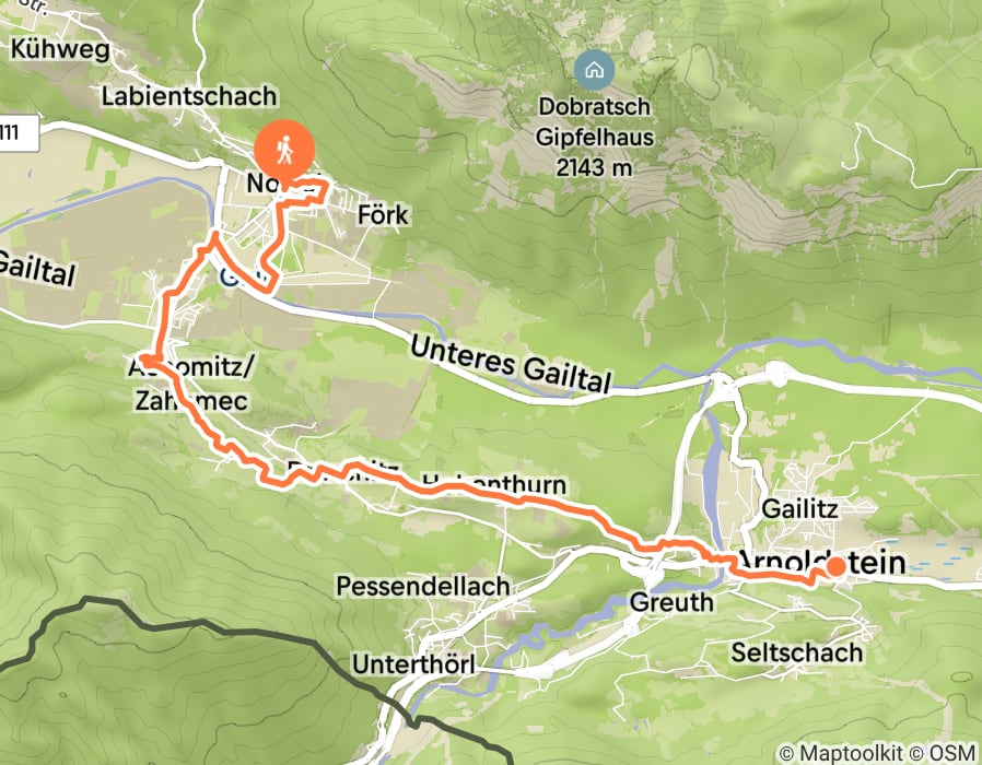 Karte der Tour