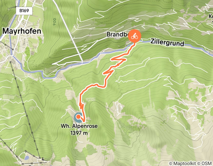 Karte der Tour