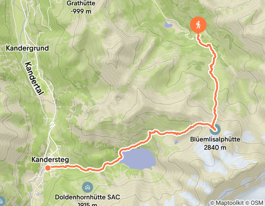 Karte der Tour