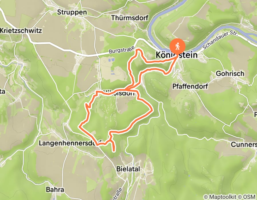 Karte der Tour