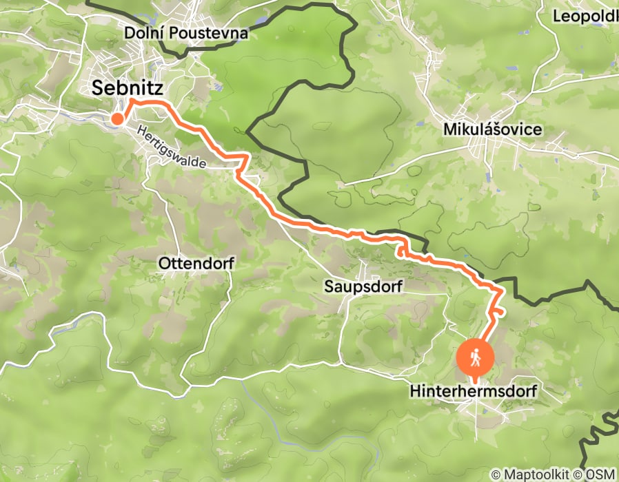 Karte der Tour