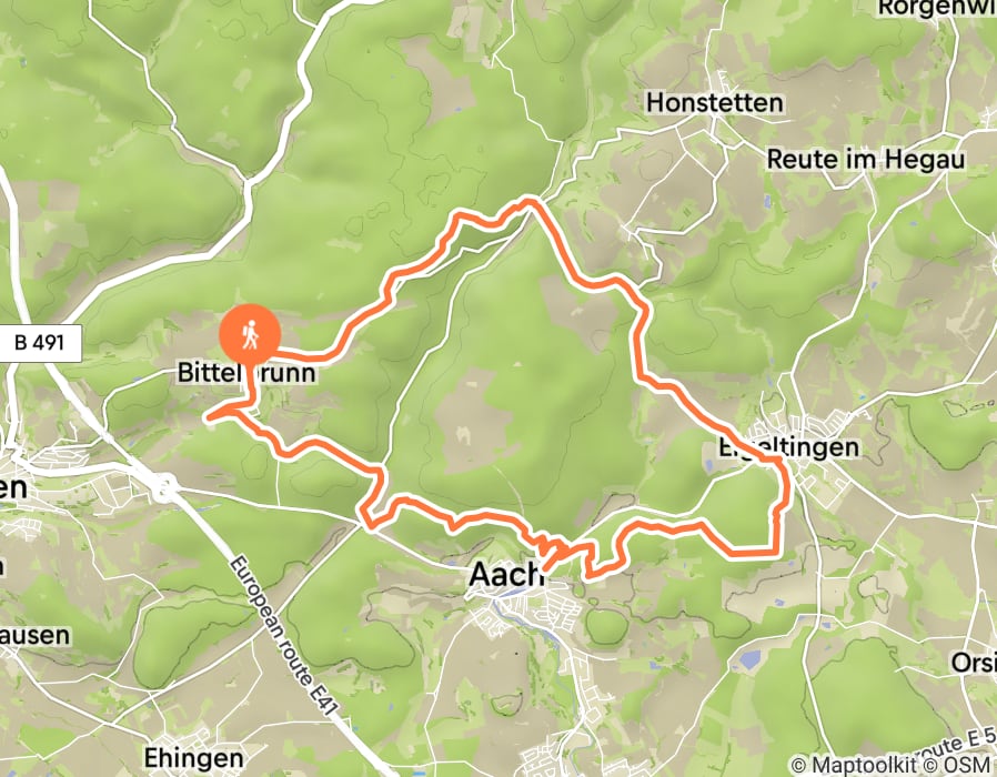 Karte der Tour