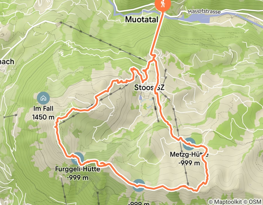 Karte der Tour