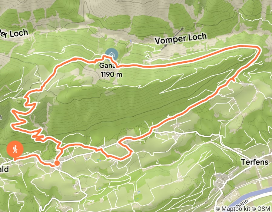 Karte der Tour