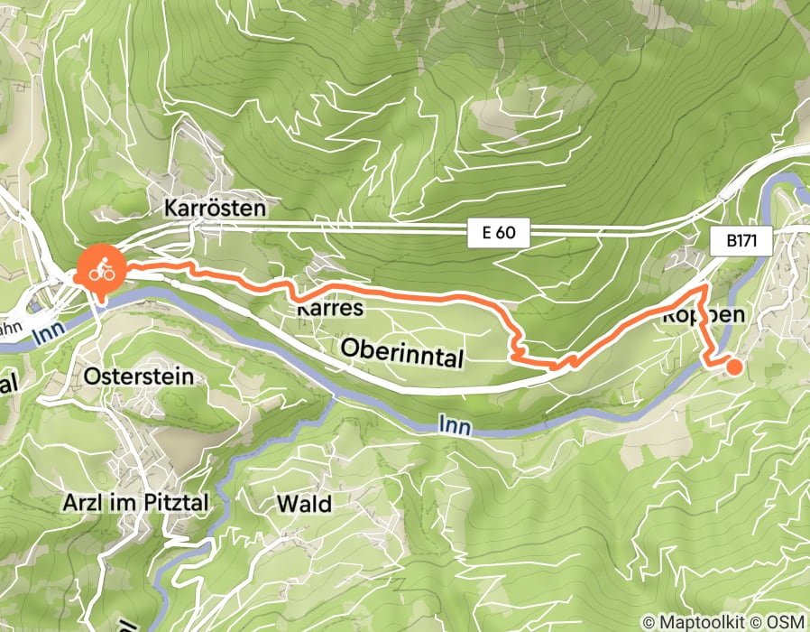 Karte der Tour