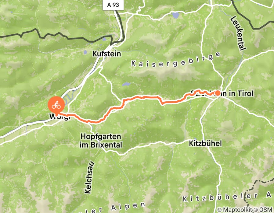Karte der Tour