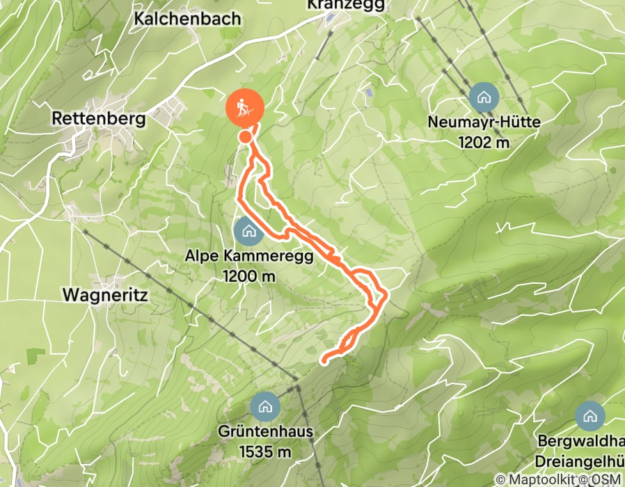 Karte der Tour