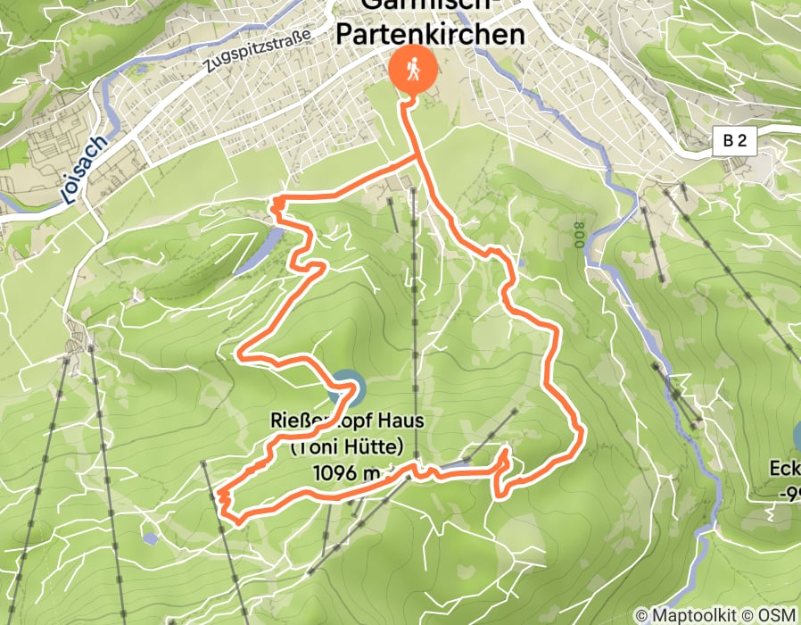 Karte der Tour