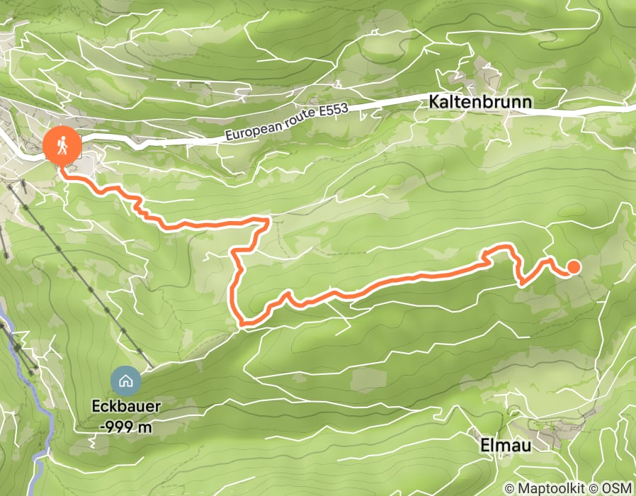 Karte der Tour