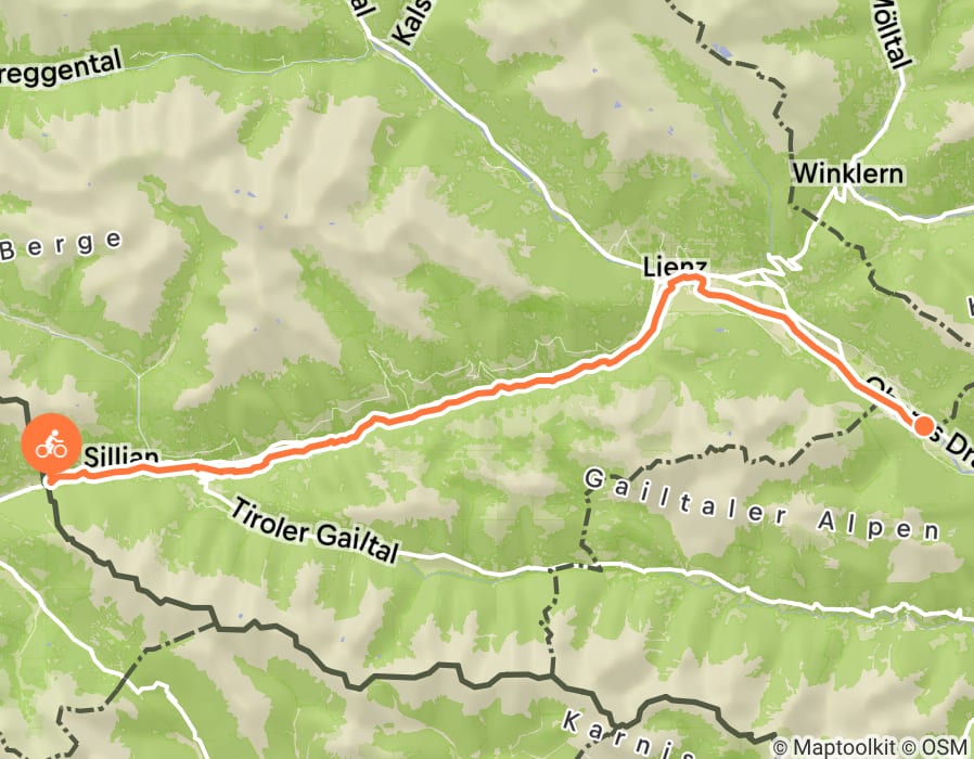 Karte der Tour